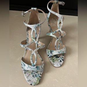 Vince Camuto floral heels